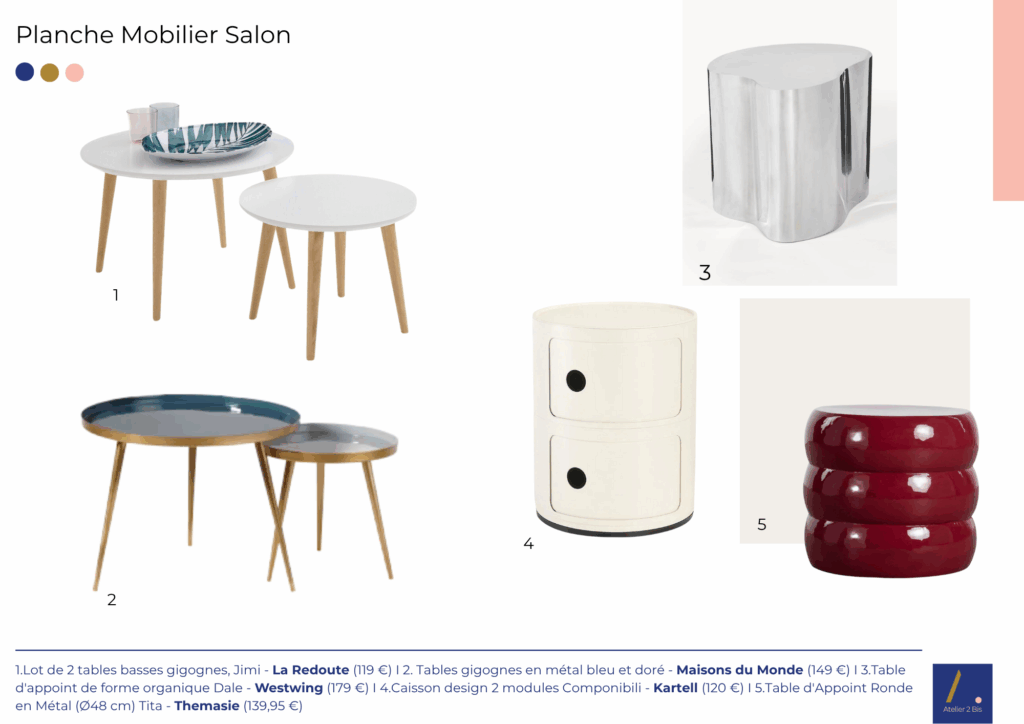 Shopping list- Sélection de mobiliers, accessoires décoration et éclairage